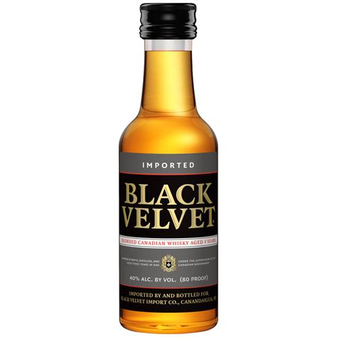 Black Velvet Canadian Whiskey 50ml Each