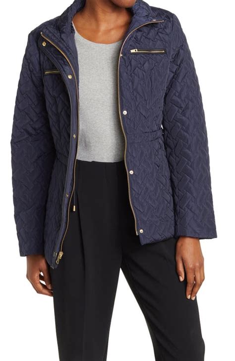 Cole Haan Signature Signature Water Resistant Quilted Jacket In Dark