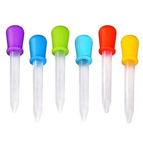 New Liquid Dropper 5 X Fda Approved Silicone And Plastic Droppers 5