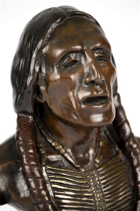 Bronze Native American Bust Etsy