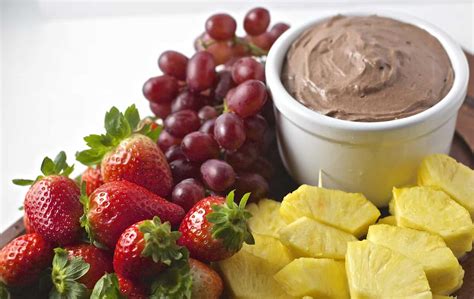 Chocolate Cream Cheese Fruit Dip 365 Days Of Easy Recipes