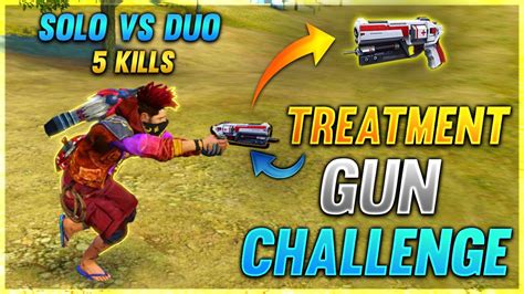 Only Treatment Gun Challenge Garena Free Fire Desi Gamers YouTube