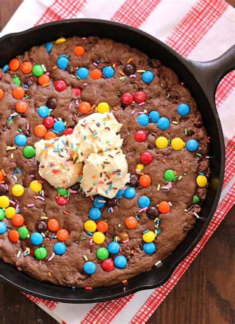 Chocolate Birthday Skillet Cookie - I Dig Pinterest