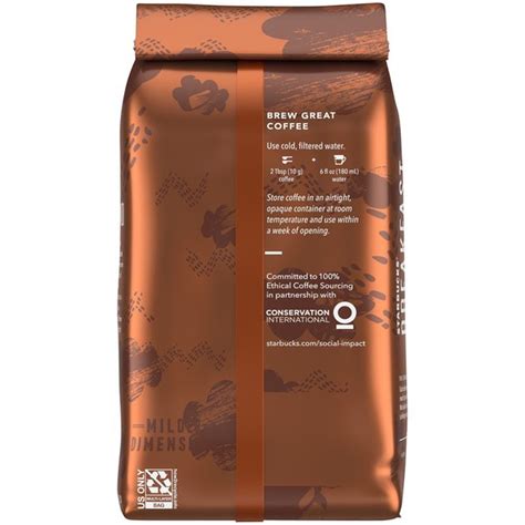 Starbucks Medium Roast Ground Coffee — Breakfast Blend 12 Oz Instacart