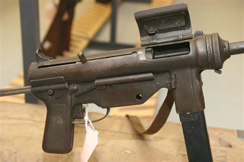 A Close Up View Of M3 Submachine Gun 0061260 Showing Its Bolt