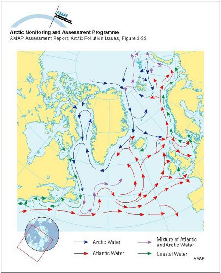 Major Surface Currents In The North Atlantic Ocean Amap