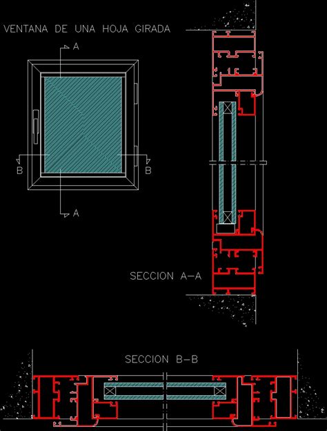 Wooden Window Dwg Section For Autocad • Designs Cad