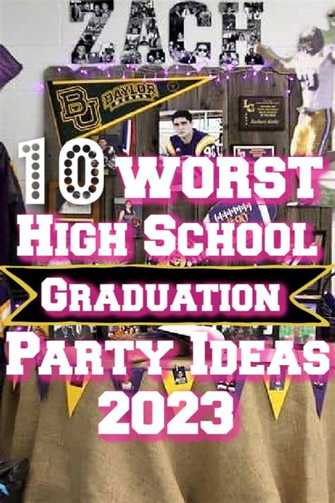 10 Things Not To Do At Your Graduation Party In 2024 High School