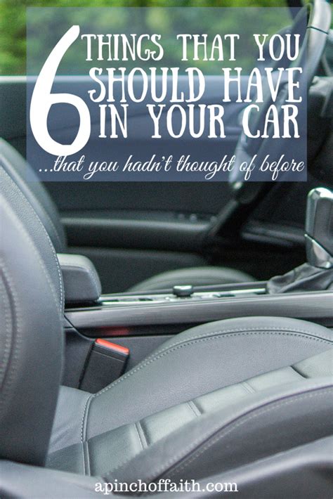 6 Things That You Should Have In Your Car That You Hadnt Thought Of
