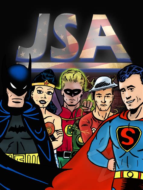 Justice Society Of America By Freakycomics On Deviantart
