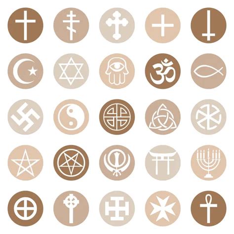 Vector Set Of Religious Symbols Stock Vector Image By Nikiteev