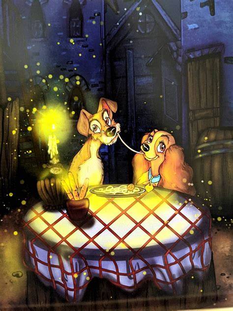 Bella Notte Lady And The Tramp Disney Romance Inspired Art Etsy