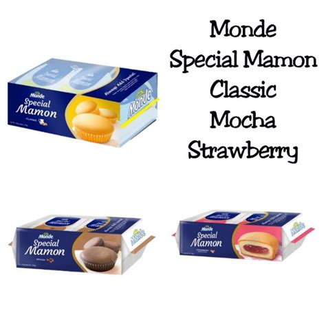 Monde Special Mamon Classic Mocha Strawberry Flavors Shopee
