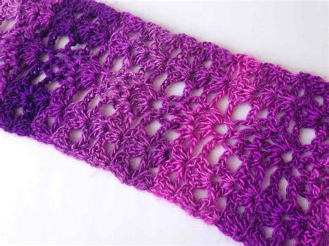 Easy Free Crochet Lace Scarf Patterns