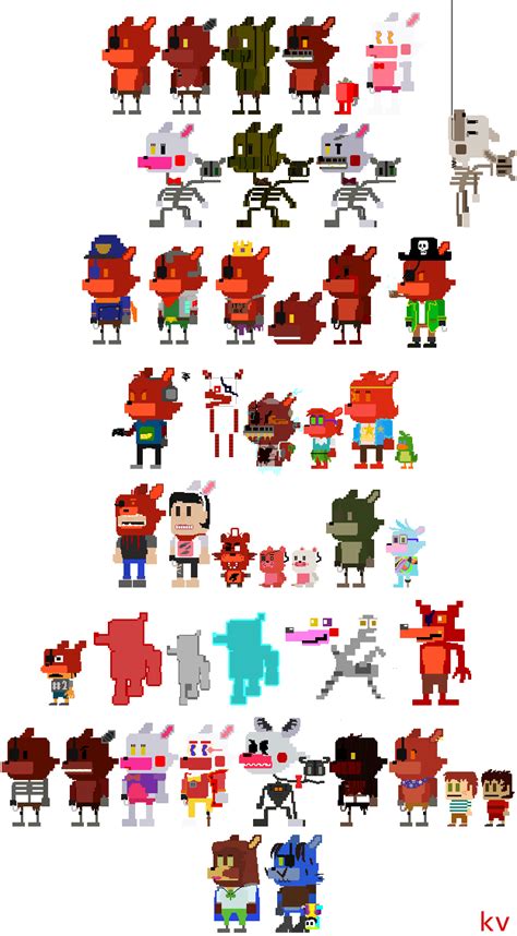 Fredland Classic Mode Foxy Sprites By Realshow On Deviantart