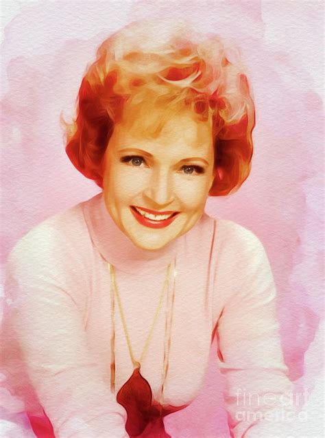 Betty White Vintage Actress Painting By Esoterica Art Agency Fine
