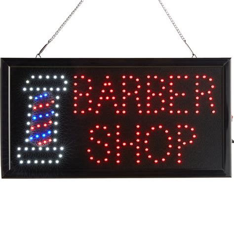Choice 19 X 10 Led Rectangular Barber Shop Sign With Two Display Modes