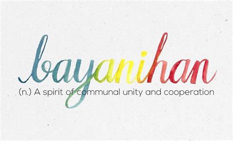 “bayanihan” 36 Of The Most Beautiful Words In The Philippine Language Filipinotattooswords