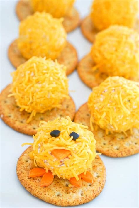 Easter Mini Chicks Cheese Balls Are The Cutest Easter Appetizer