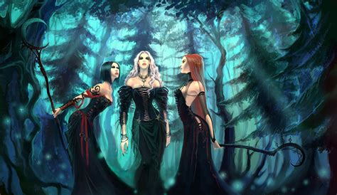Witch Coven In The Forest Pathfinder Pfrpg Dnd Dandd D20 Fantasy