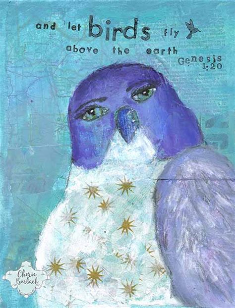 Let The Birds Fly Original Painting Cherie Burbach