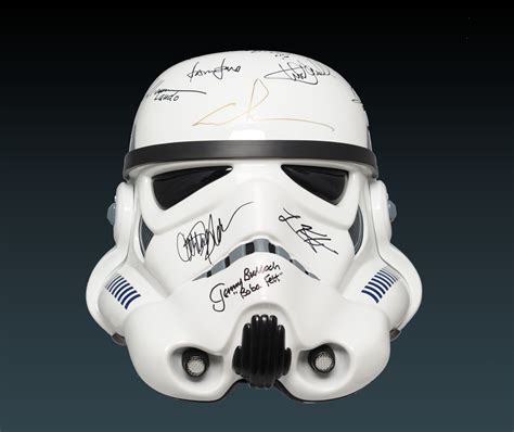 Charity Auction For Star Wars Stormtrooper Helmet Signed By George