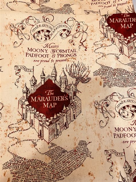 Exploring The Mysteries Of Harry Potter Marauders Map Las Vegas Strip Map
