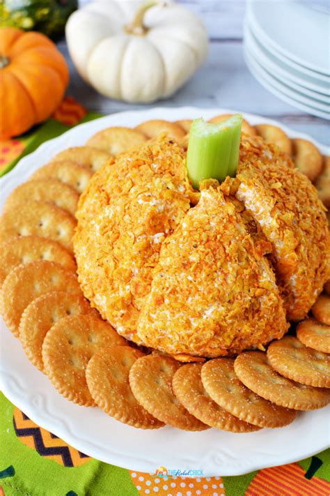 Pumpkin Cheese Ball Recipe For Halloween The Rebel Chick