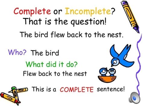 Completeincomplete Sentences English Quiz Quizizz