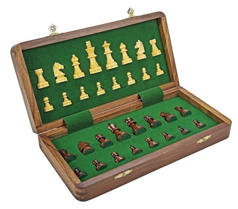 To begin with chess board setup, place the board in such a way that both players have white square to their right hand bottom corner. 10" Folding Magnetic Chess Board Game Set - gvshoppy