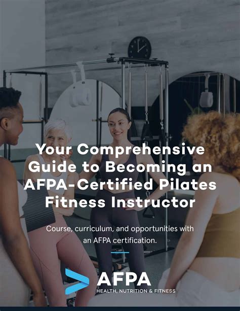 Certified Pilates Fitness Instructor Program Guide Afpa