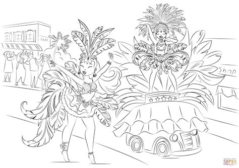 Brazil Traditional Clothing Coloring Pages Sketch Coloring Page