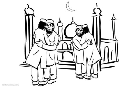 Ramadan Coloring Pages Hand Drawing - Free Printable Coloring Pages