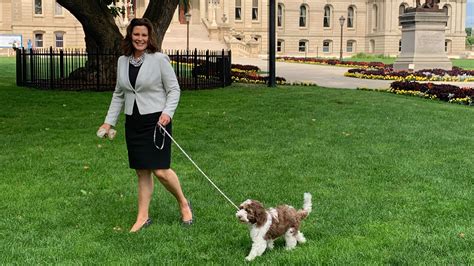 Gretchen whitmer, federal and state officials announced. Gov. Gretchen Whitmer adopts 14-week-old Labradoodle named ...