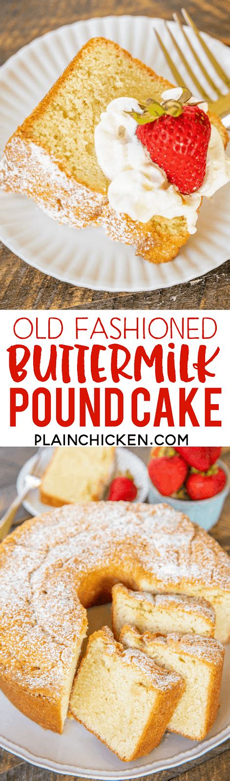 We are in love with this kentucky butter cake recipe from 5 boys baker! Old Fashioned Buttermilk Pound Cake | Plain Chicken®