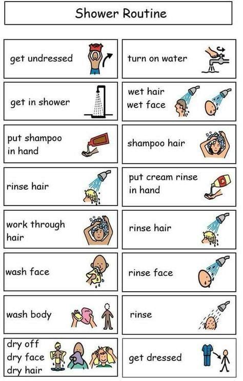 Shower Routine Life Skills Lessons Hygiene Lessons Social Stories