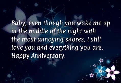 Acknowledge your partner's stellar sense of humor by sharing a funny anniversary quote. Funny Anniversary Quotes for Him