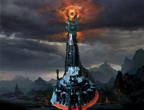 La Torre Oscura De Mordor Hecha Con Bloques De Lego Abadía Digital