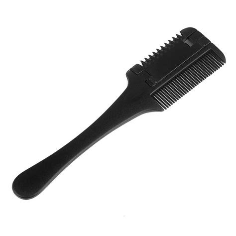 1 Pc Professional Hair Razor Comb Black Handle Hair Razor Cutting