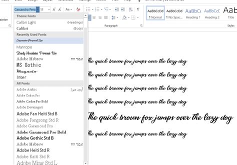How To Add Custom Fonts In Ms Word Officebeginner