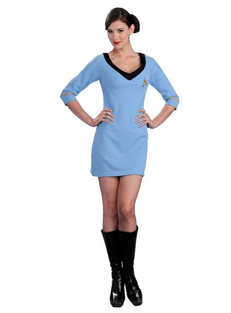 Sexy Star Trek Dress Blue Costume