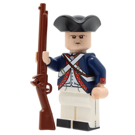 Continental Army Soldier Revolutionary War Lego Minifigure United