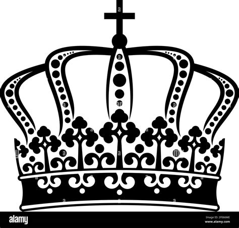 Monarchy Symbol Isolated Royal Crown Stock Vector Image And Art Alamy
