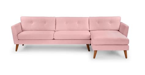 A Modern Spin On The Classic Button Tufted Sofa With Flared Arms The