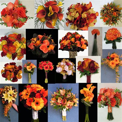 Wedding Flower Bouquet Inspiration Orange Dahlia Floral Design