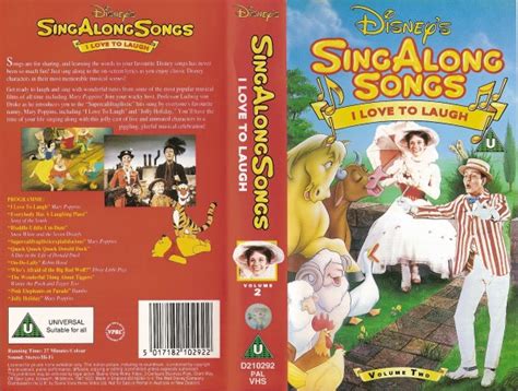 Sing Along Songs I Love To Laugh Volume Two 5017182102922 Disney