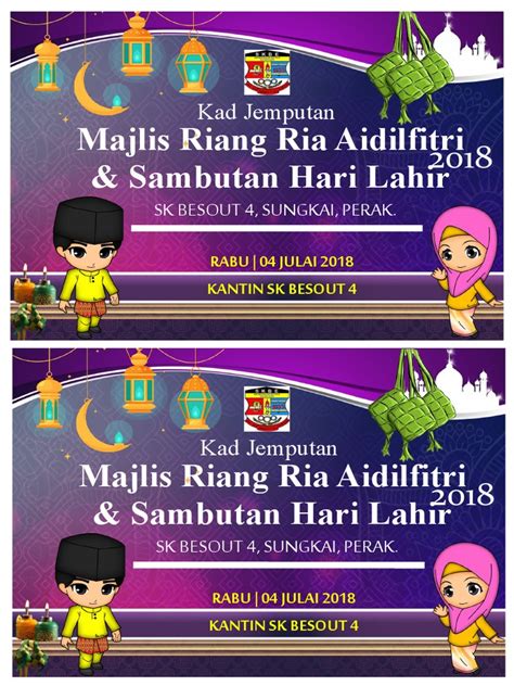 Kad Jemputan Raya 2018 Pdf