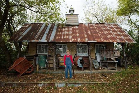Hillbilly Redneck Mountain Shack House Get In The Trailer