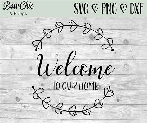 Circle Welcome Sign Svg Welcome Sign Svg Farmhouse Svg Etsy Welcome