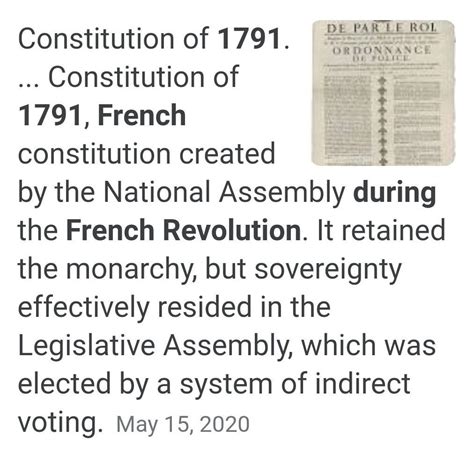 What Are The Rights Did The French Revolution Constitution In 1791